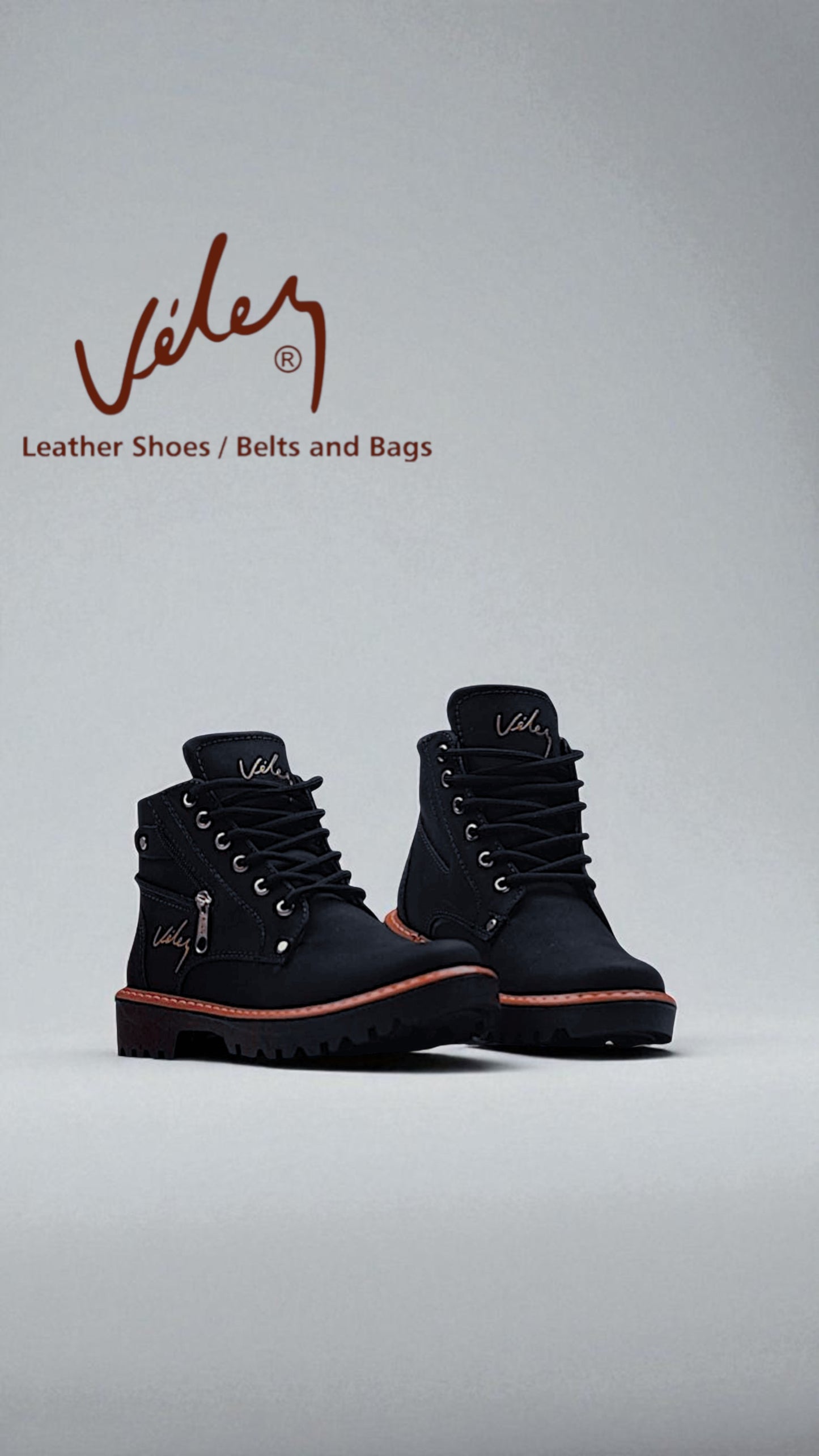 BOTINES VELÉZ EN CUERO 100% LEGÍTIMO