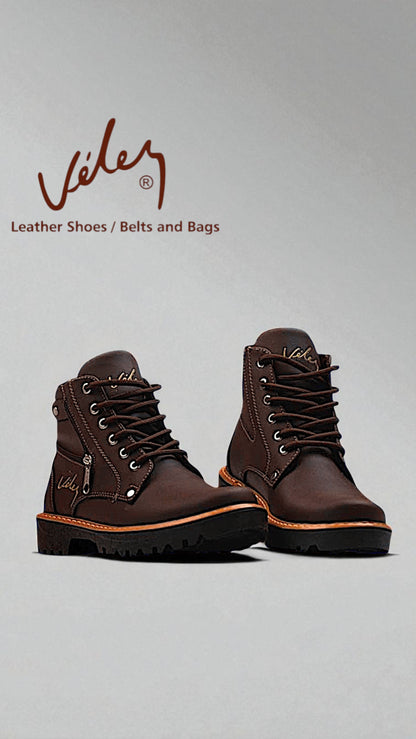 BOTINES VELÉZ EN CUERO 100% LEGÍTIMO